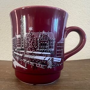 German Christmas Market - Edition Kössinger - Red Ceramic Mug
